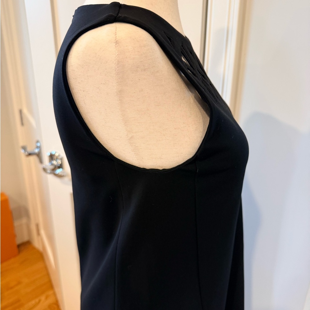 Etro Black Sleeveless Laser-Cut Yoke Shift Dress - Picture 10 of 13